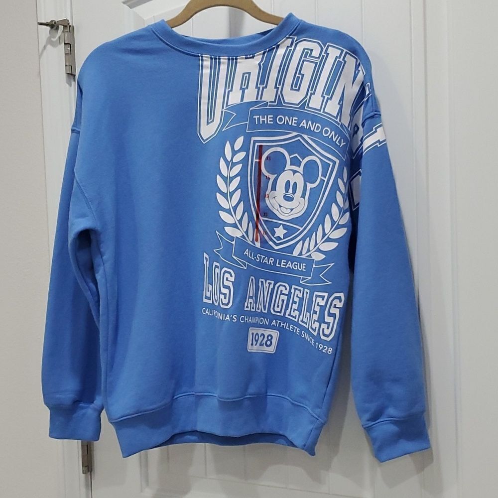Disney Mickey Women’s Blue Sweatshirt,  Size XS, NWT